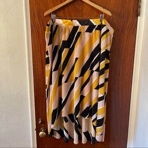 Lane Bryant textured high-low skirt